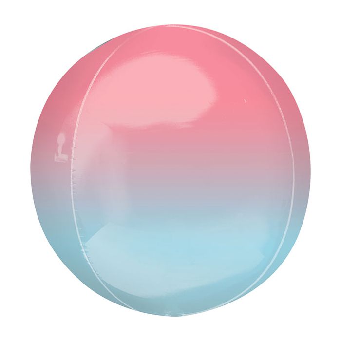 Palloncino Orbz Rosa E Blu Pastel Pz.1 Mylar 3d Orbz Cm.38 X Cm.40 main product photo