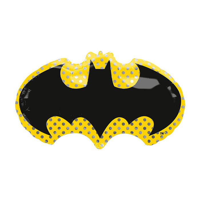 Palloncino Batman Pz.1 Mylar Sagomato 30"/76cm W X 17"/43cm H main product photo