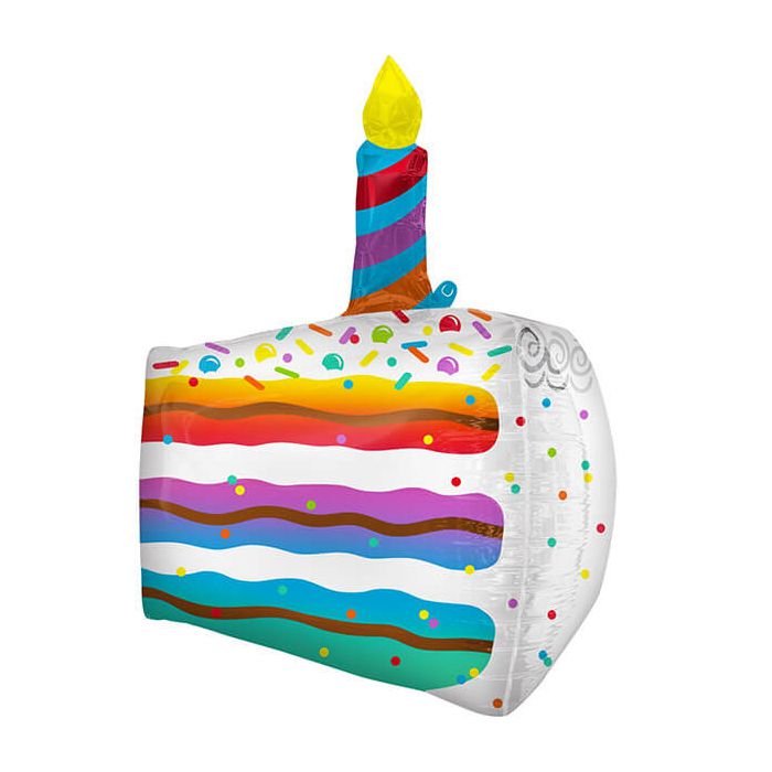 Palloncino Torta Di Compleanno Pz.1 Mylar Sagomato Ultrashape Cm.63 X Cm.48 main product photo