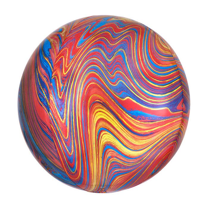 Palloncino Orbz Marmo Colorato Pz.1 Mylar 3d Orbz Cm.38 X Cm.40 main product photo