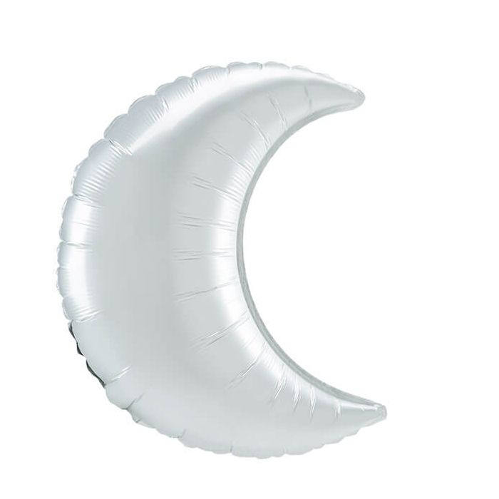 Palloncino Luna Bianco Satinato 25" Pz.3 main product photo