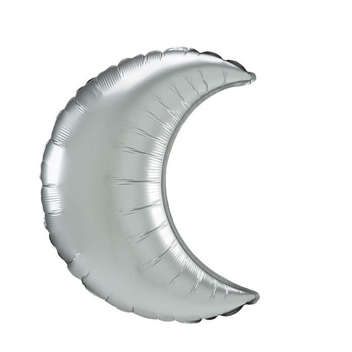 Palloncino Luna Silver Satinato 25" Pz.3 main product photo