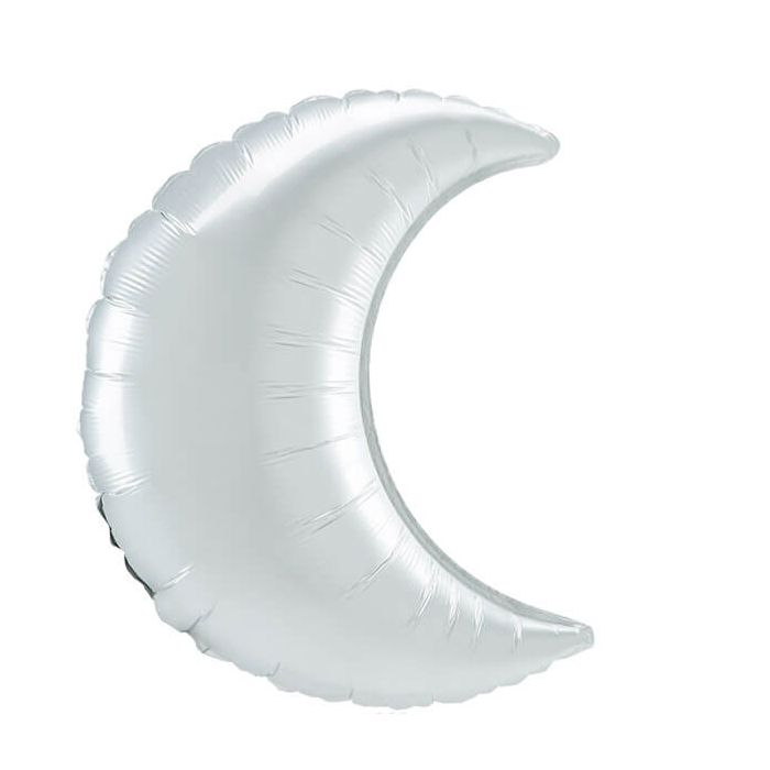 Palloncino Luna Bianco Satinato 35" Pz.3 main product photo