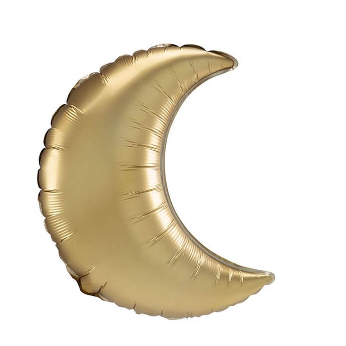 Palloncino Luna Oro Satinato 35" Pz.3 main product photo