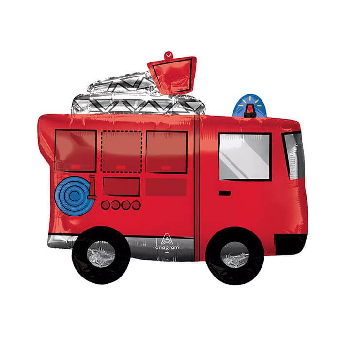 Palloncino camion dei pompieri pz.1 main product photo