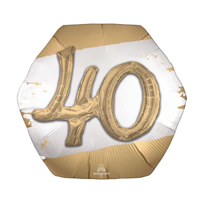 Palloncino 40 anni oro pz.1 main product photo