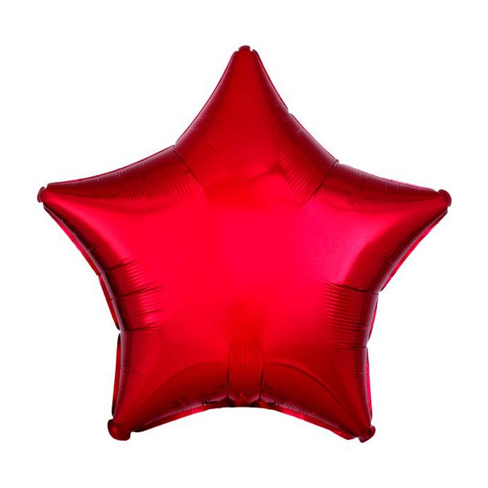 Palloncini Stella Rossa 19"" Pz.10 main product photo