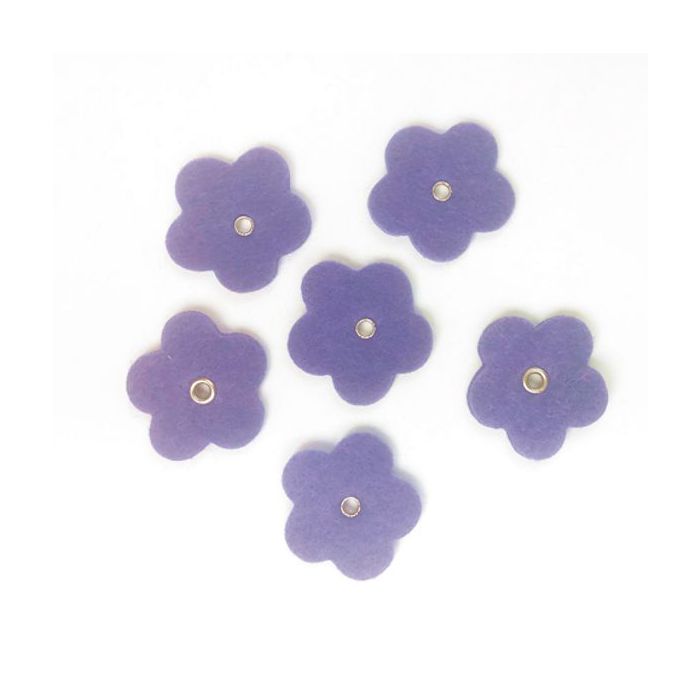 Fiore in feltro viola pz.12, CM.3 X 3 main product photo