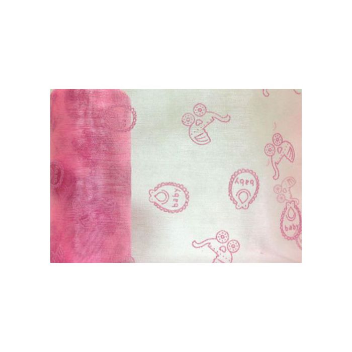 Nastro organza bavaglini rosa pz.1, CM.12.5 X 10 YDS main product photo