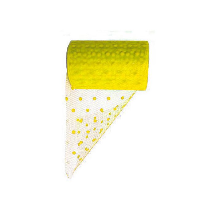 Tulle pois giallo pz.1, CM.12.5 X MT.25 main product photo