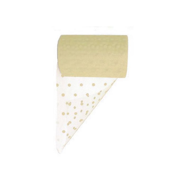 Tulle pois avorio pz.1, CM.12.5 X MT.25 main product photo