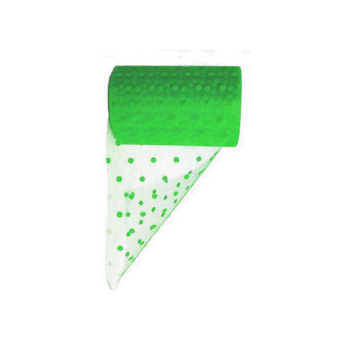 Tulle pois verde pz.1, CM.12.5 X MT.25 main product photo