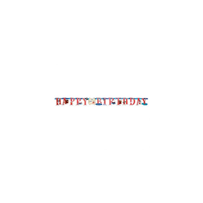 Festone pirati happy birthday pz.1 mt1.8 x cm.15.2 main product photo