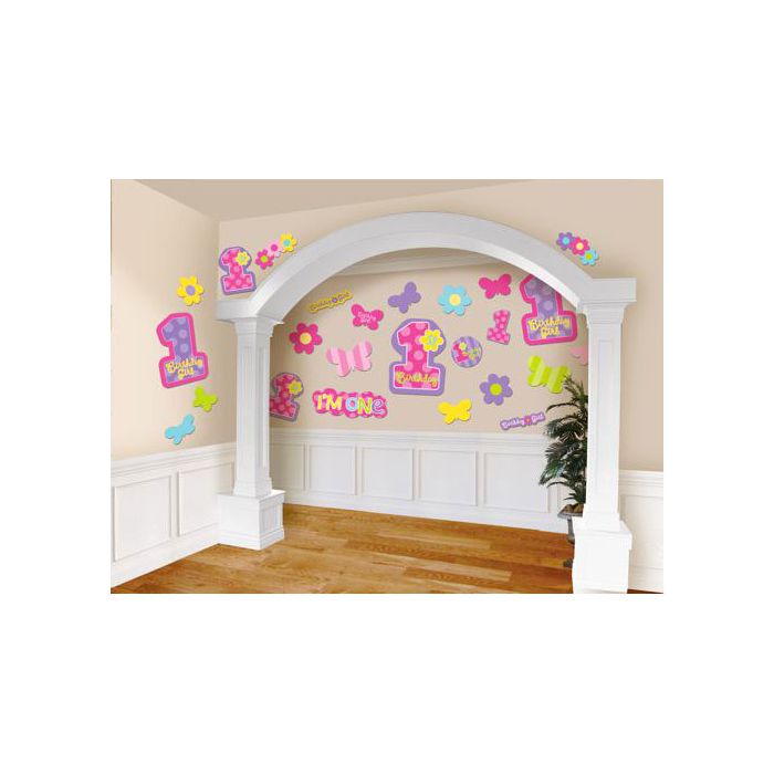 Festone 1° Compleanno Bambina Pz.30 Contenuto:pezzi 30 Cm.31.5 Cm.24.3 Cm.19.6 Cm.13.9 main product photo