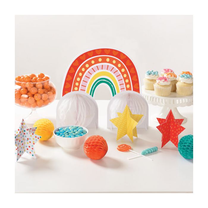 Decorazione Tavola Retro Rainbow Pz.7 main product photo