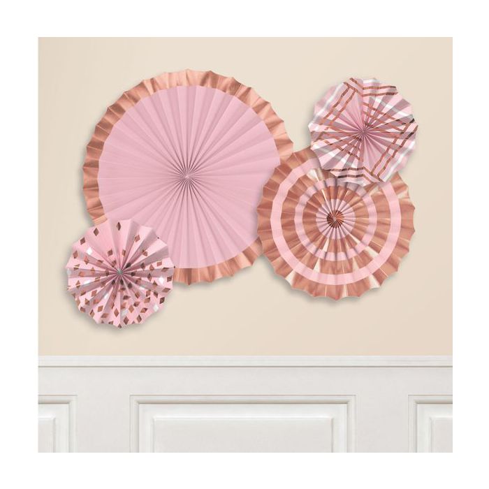 Decorazione Rosone Rose Gold Pz.4 Decorazione Glitter Cm.20.3/30.4/40.6 main product photo