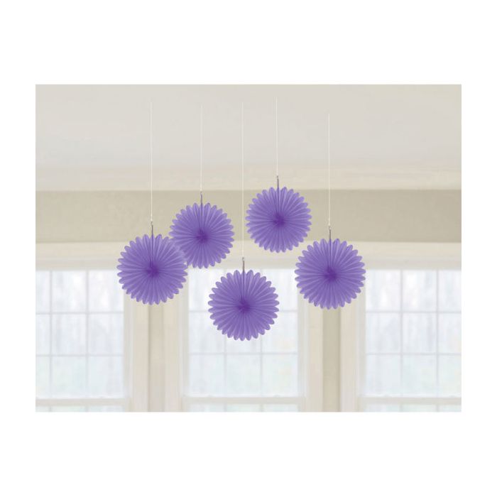 Decorazione Rosone Lilla Pz.5 Decorazione In Carta A Forma Di Fiore Cm.15,2 main product photo