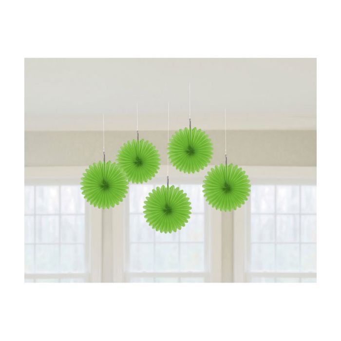 Decorazione Rosone Verde Pz.5 Decorazione In Carta A Forma Di Fiore Cm.15,2 main product photo
