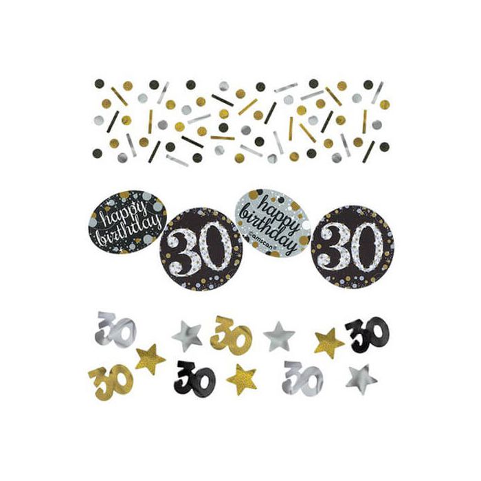 Coriandoli da tavola 30 Compleanno Oro Pz.1 Gr.34 main product photo