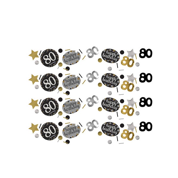 Coriandoli da tavola 80 Compleanno Oro Pz.1 Gr.34 main product photo
