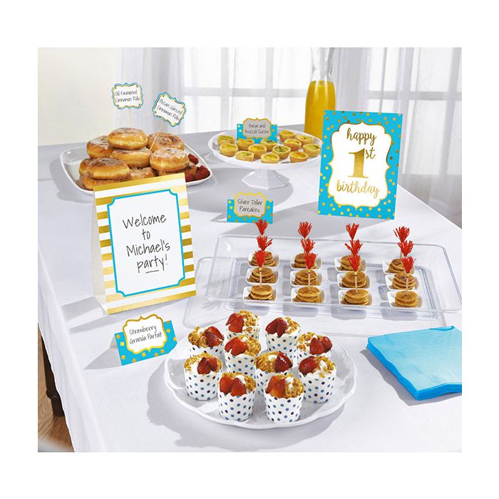 Decorazione Buffet 1° Compleanno Pz.12 Primo Compleanno Bambino main product photo