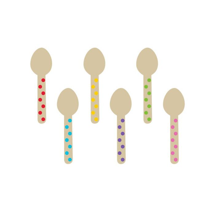 Cucchiaino Legno Arcobaleno Minis Pz.12 main product photo