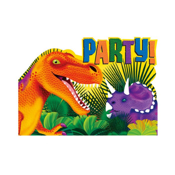 Inviti Dinosauro Party Pz.8 8 Biglietti 8 Buste main product photo