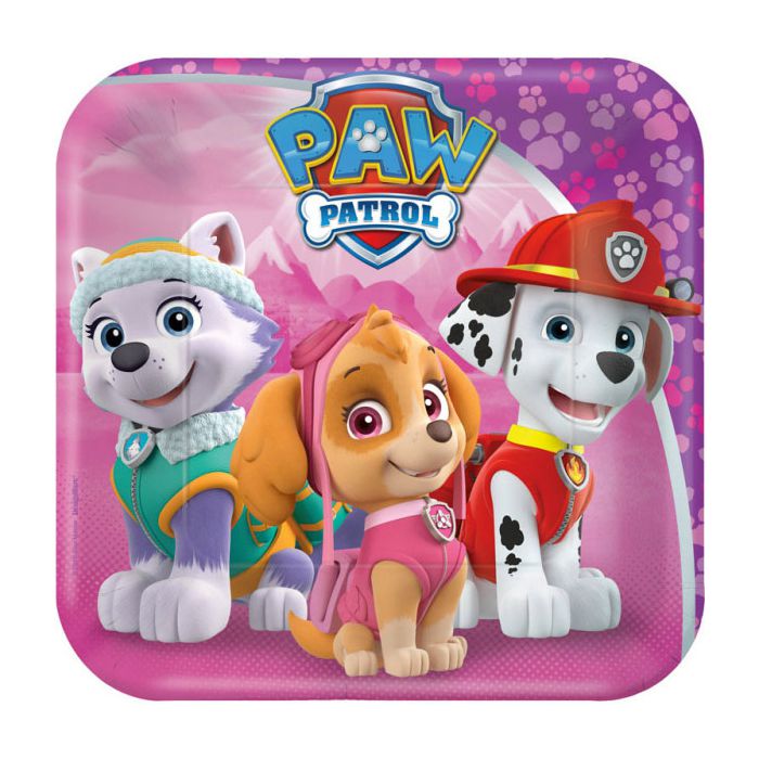 Piattini Paw Patrol Pink Pz.8 Cm.18 main product photo