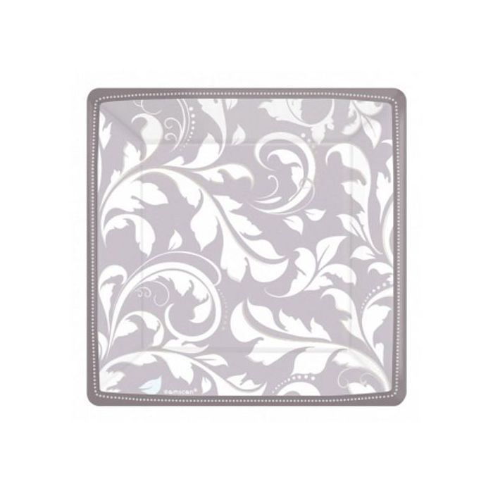 Piattini Argento Anniversario Pz.8 Cm.17.7 main product photo