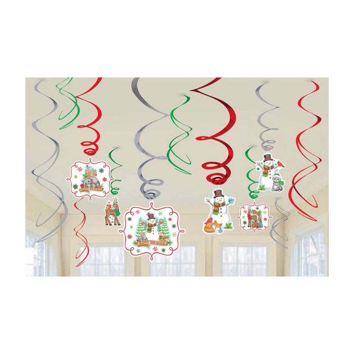 Pendante Natale Pupazzo Di Neve Pz.12 Cm.61 - Cm.45 main product photo