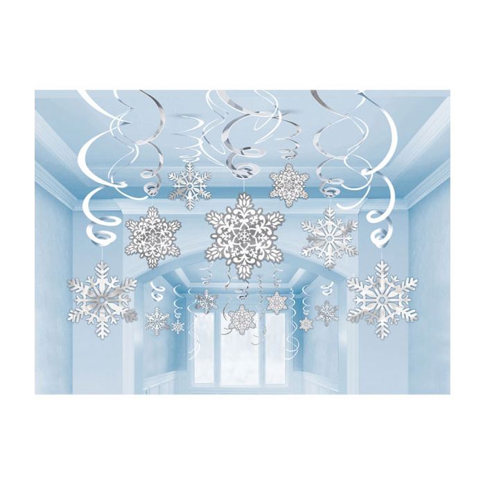 Decorazione Fiocco Di Neve Pz.30 Stelle Assortite Nelle Misure Cm.61 - Cm.45.7 main product photo