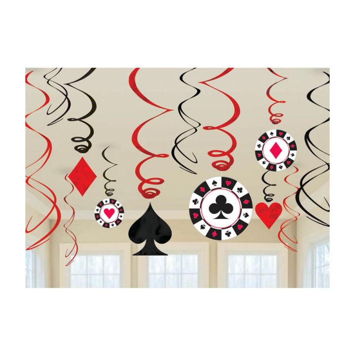 Decorazione Poker Casino' Spirale Pz.12 Cm.61 main product photo