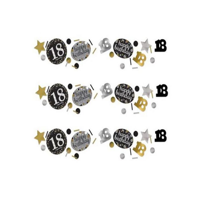 Coriandoli da tavola 18 Compleanno Oro Pz.1 Gr.34 main product photo