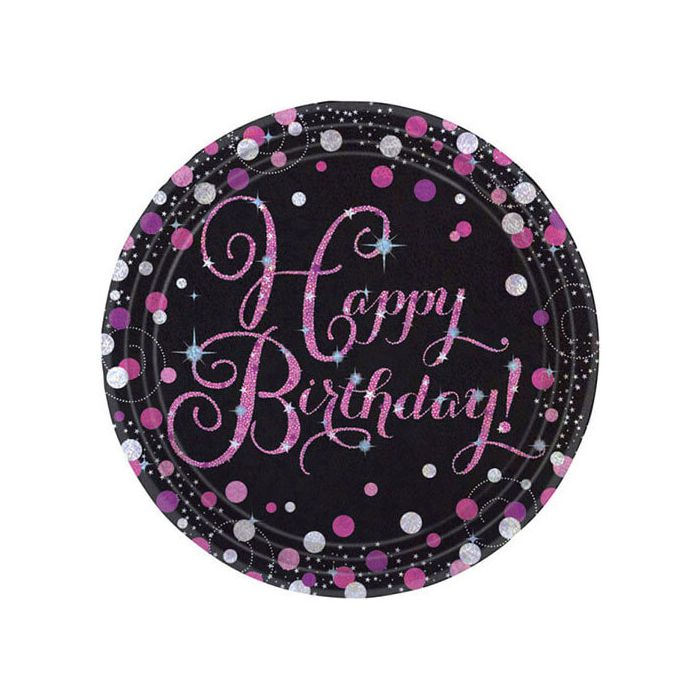 Piatti Happy Birthday Pink Pz.8 main product photo