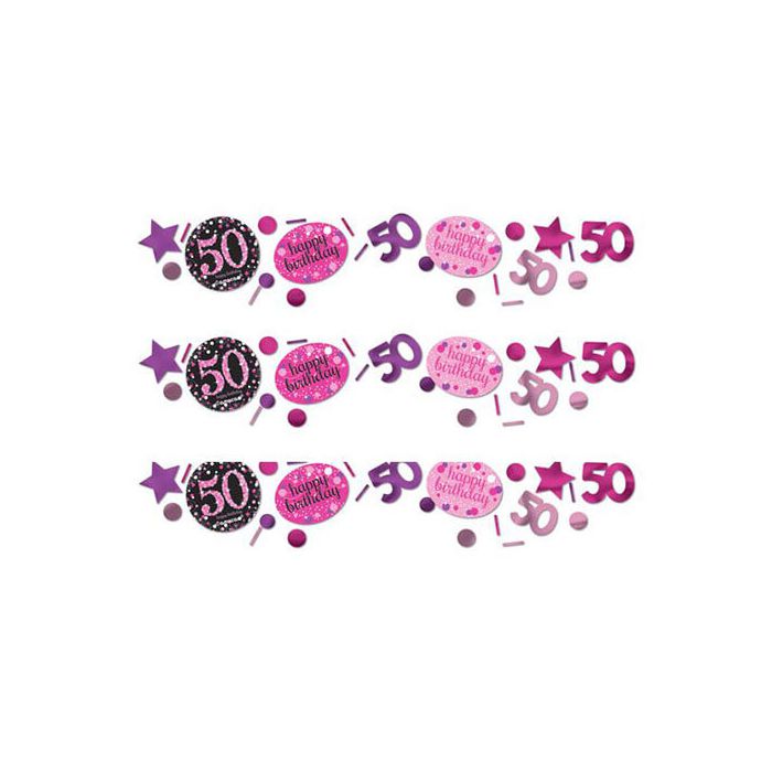 Coriandoli da tavola 50 Compleanno Pink Pz.1 Gr.34 main product photo