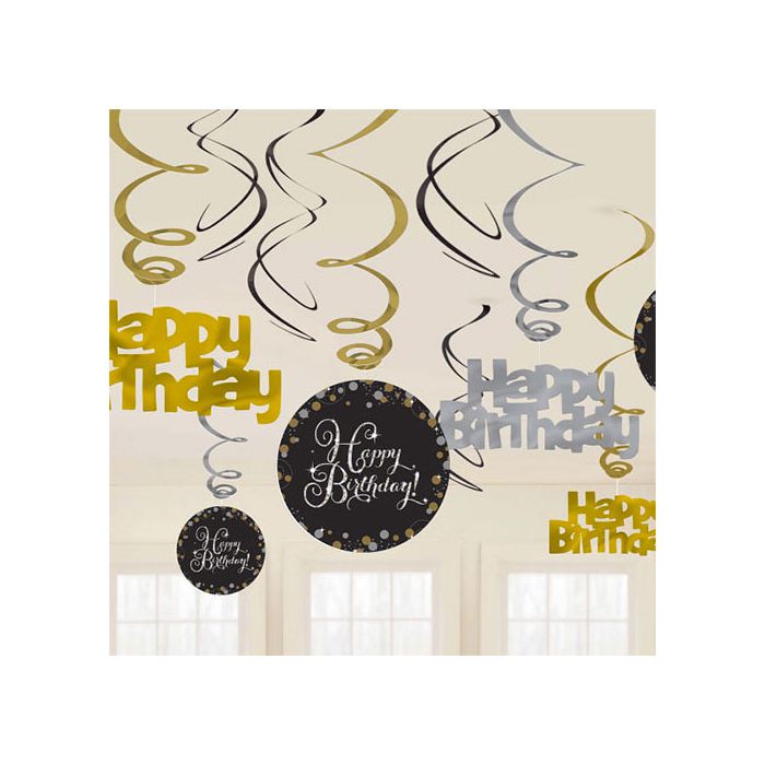 Decorazione Compleanno Gold Pz.12 main product photo