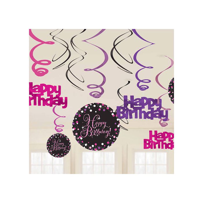 Decorazione Compleanno Pink Pz.12 main product photo