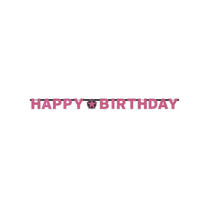 Festone Compleanno Pink Pz.1 Lunghezza Mt.2.13 main product photo