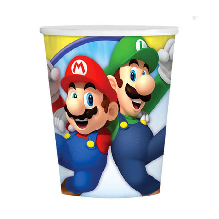 Bicchieri super mario in carta pz.8 main product photo