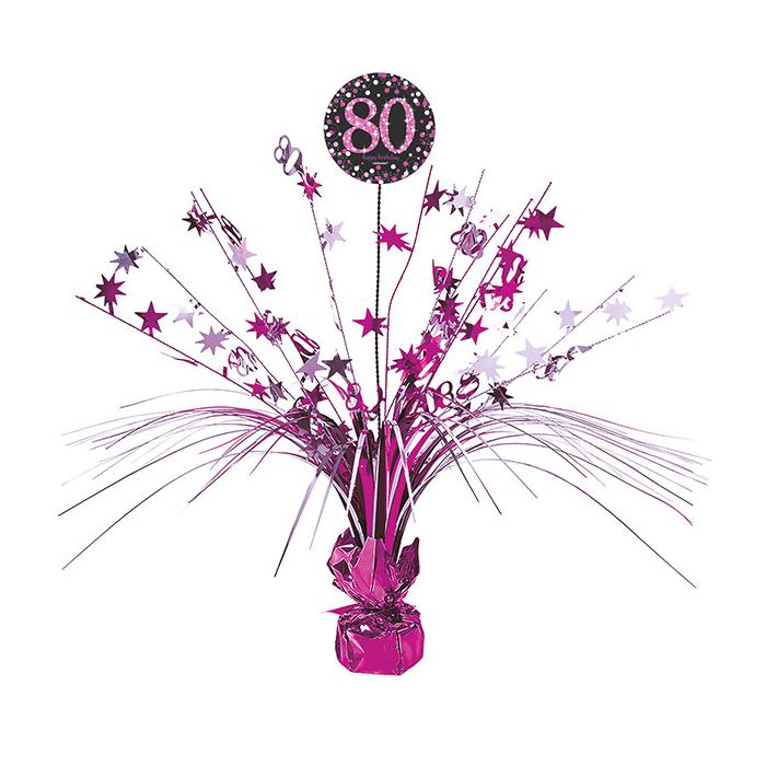 Centrotavola 80 Anni Spray Pz.1 Cm.45.7 main product photo