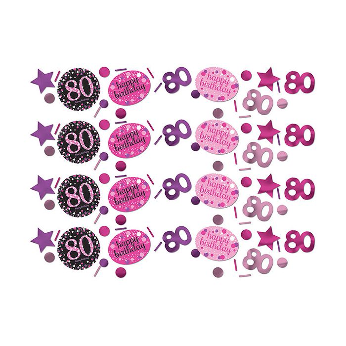 Coriandoli da tavola 80 Compleanno Pink Pz.1 Gr.34 main product photo