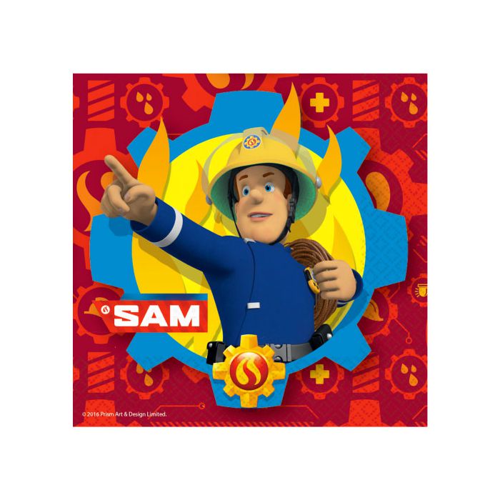Tovaglioli Sam Il Pompiere Pz.20 Cm.33x33 main product photo