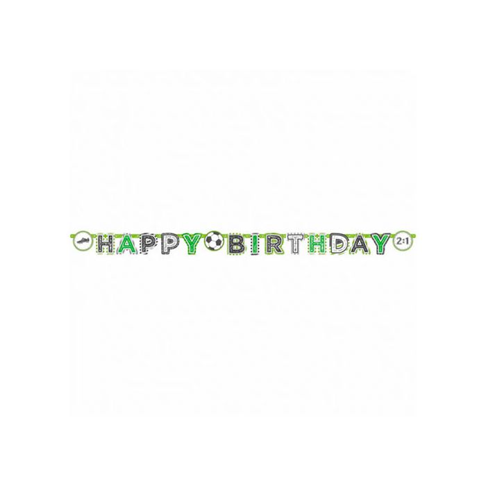 Festone Calcio Happy Birthday Pz.1 Mt.2.00 X Cm.15 main product photo