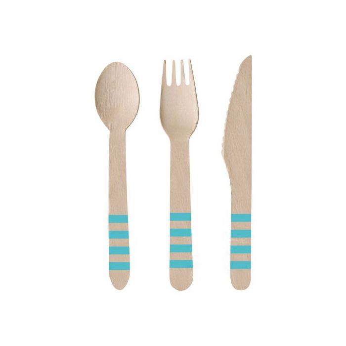 Set Posate Legno Ananas Pz.24 main product photo