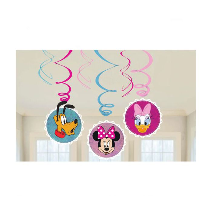 Decorazione Minnie Mouse Pz.6 Pc.3 X 61cm H Pendante Spirale E Sagoma, Pc.3 X 46cm H Pendante Spirale main product photo