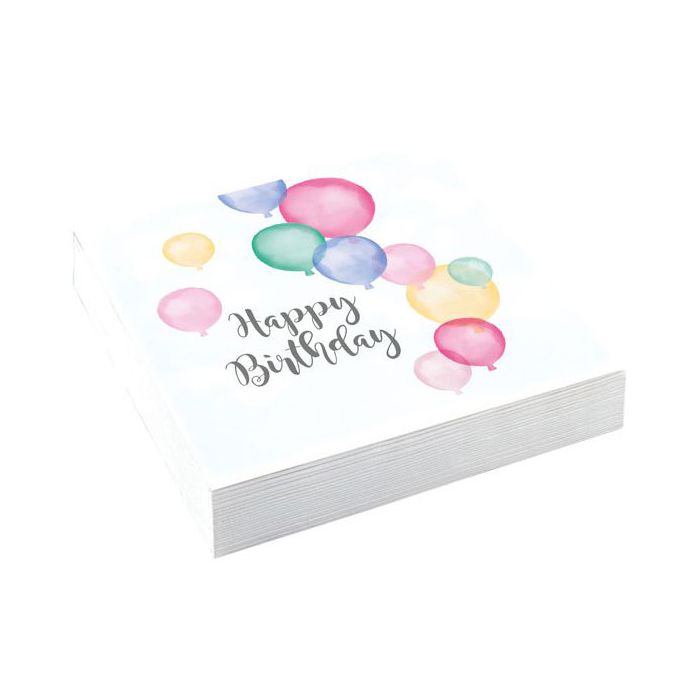 Tovagliolo Compleanno Pastello Pz.20 Cm.33x33 main product photo