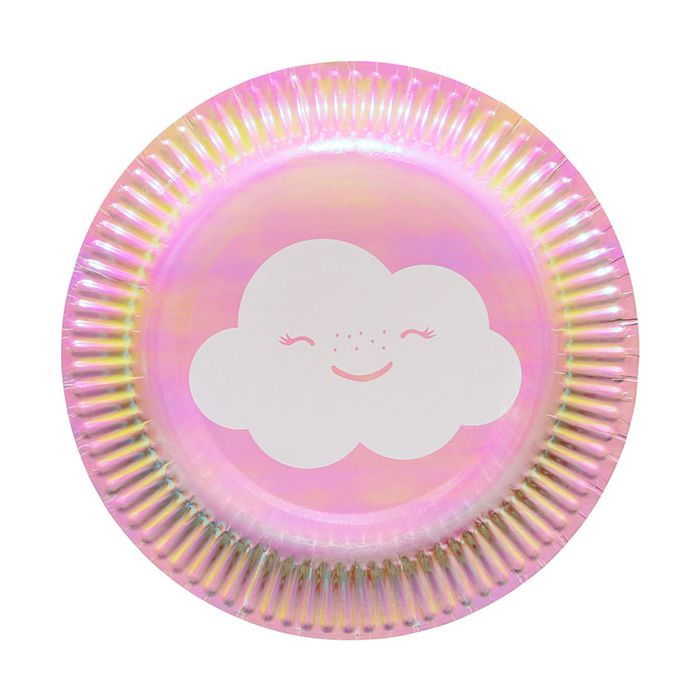 PIATTINI ARCOBALENO E NUVOLE PZ.8 main product photo
