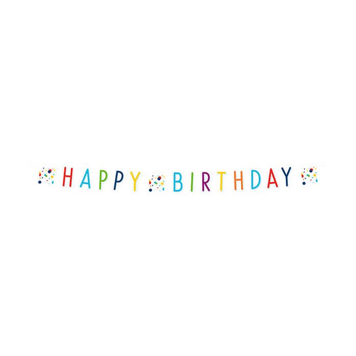 Festone confetti happy birthday pz.1 main product photo
