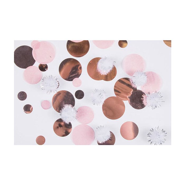 Coriandoli da tavola Dots E Puff Rose Gold Pz.1 Gr.12 main product photo