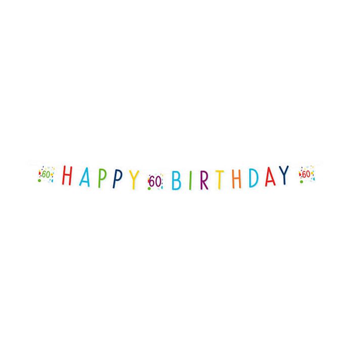 Festone Confetti Birthday 60 Pz.1 Festone Confetti Birthday 60 Carta 180 X 13,8 Cm main product photo